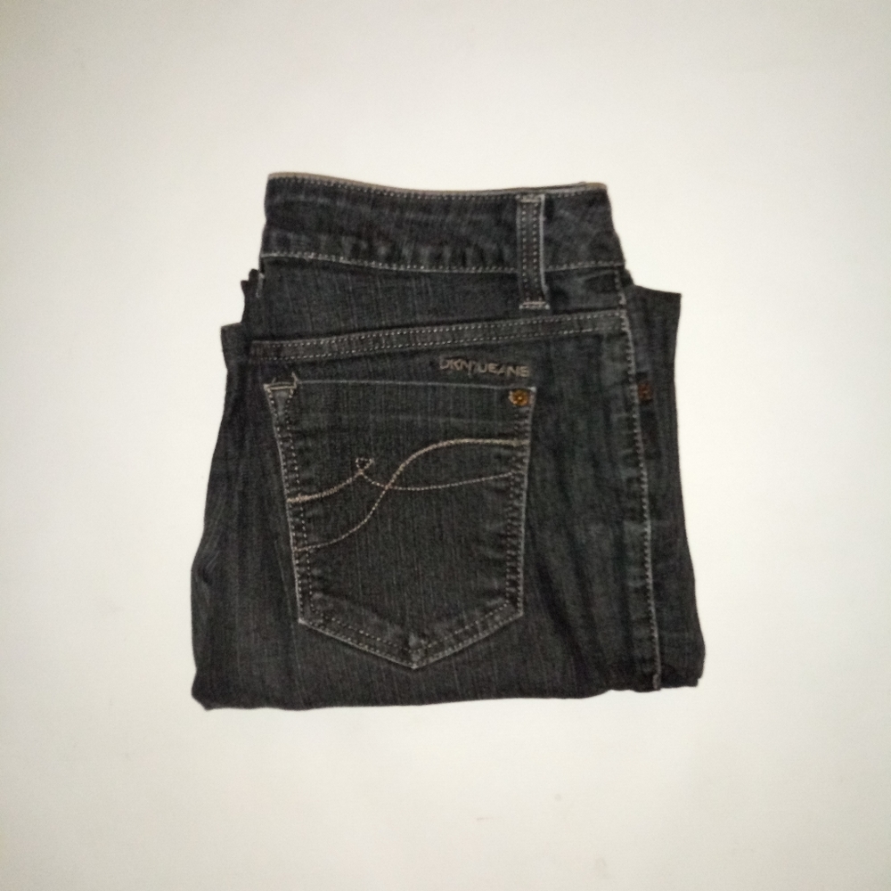 DKNY SOHO Black Denim Boot Cut Jeans